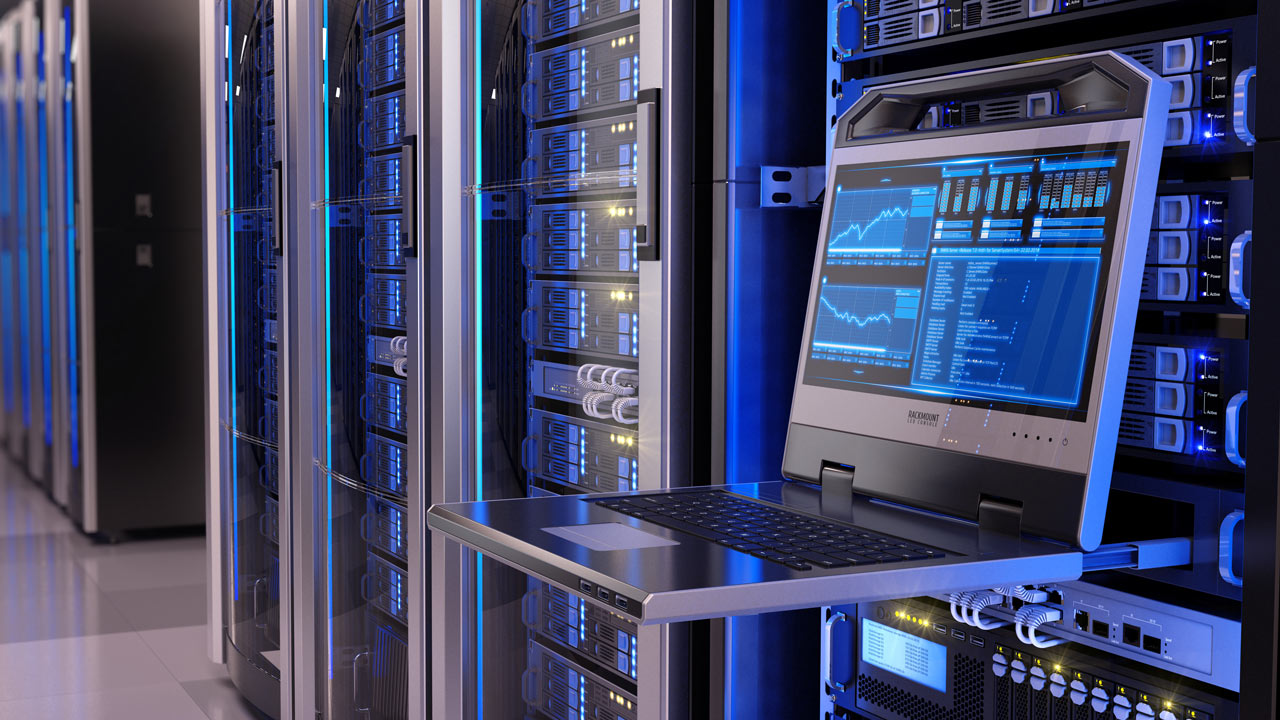 Serverrom i et datasenter
